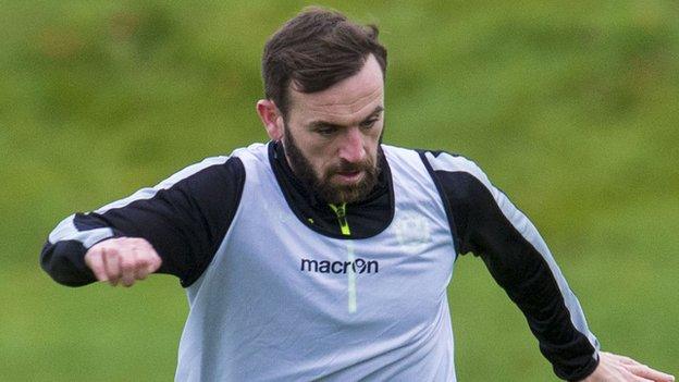 James McFadden has been training with Motherwell