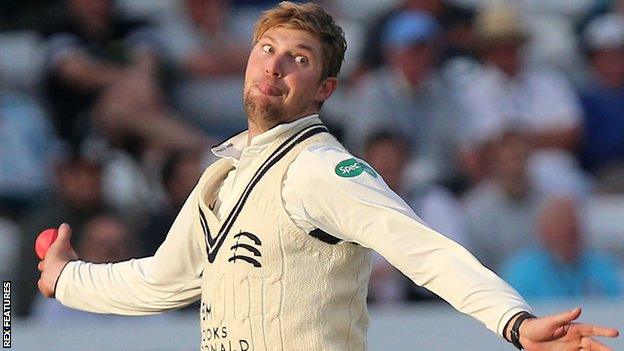 Ollie Rayner in action for Middlesex