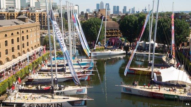 Yachts at St Katherine's Dock