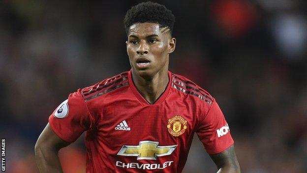 Manchester United striker Marcus rashford