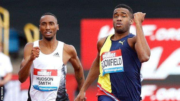 Matthew Hudson-Smith (left) and Akeen Bloomfield (right)