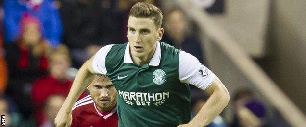 Hibernian defender Paul Hanlon