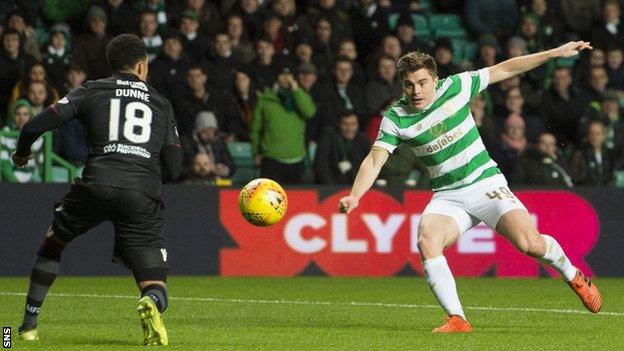 James Forrest scores