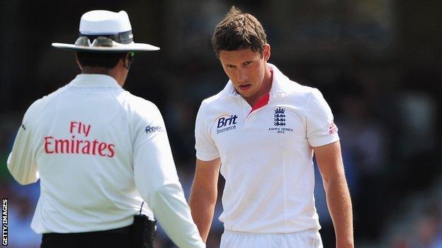 Simon Kerrigan bowled eight overs on his only Test appearance - in the final game of the 2013 Ashes series