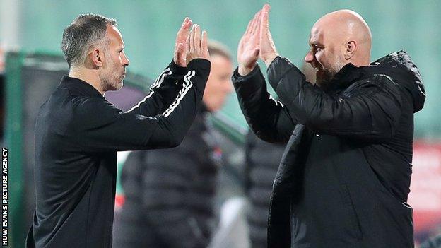 Robert Page (right) with Ryan Giggs