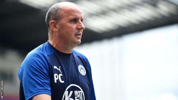 Wigan manager Paul Cook