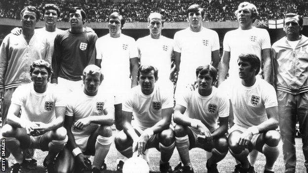 England 1970 World Cup team