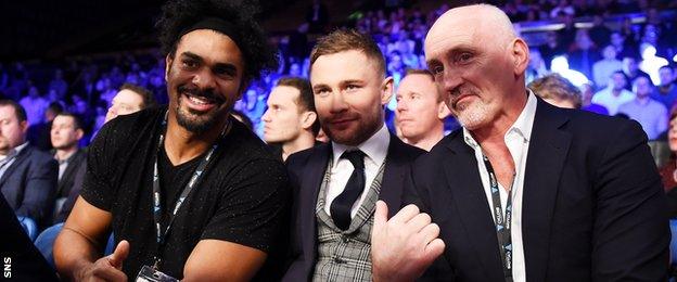 David Haye, Carl Frampton and Barry McGuigan