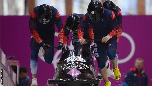 GB's bobsleigh team of Sochi 2014