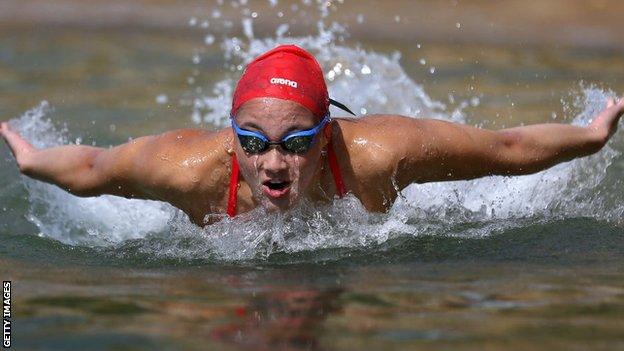 Alice Tai swimming