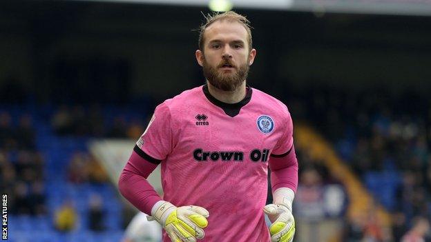 Joel Coleman playing for Rochdale