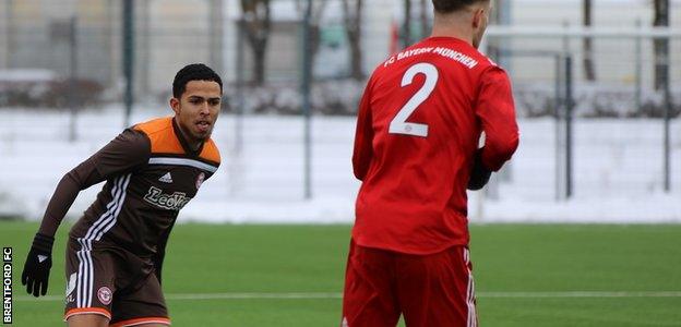 David Titov in action for Brentford's B team