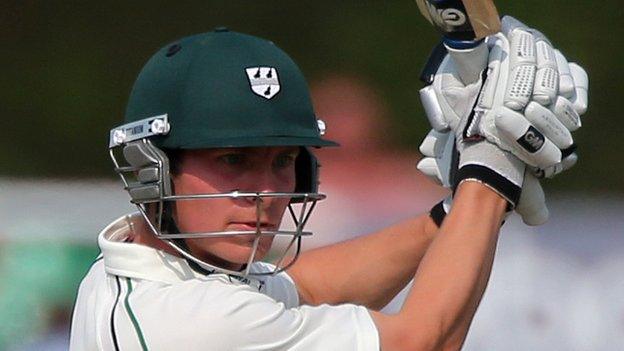 Worcestershire batsman Tom Fell