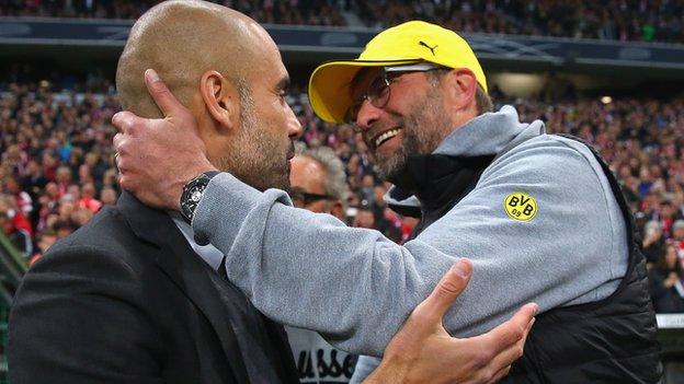 Pep Guardiola and Jurgen Klopp