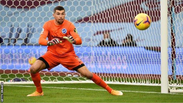 Mat Ryan has played for Brighton in 11 Premier League matches this season, but not since the 3-0 loss to Leicester on 13 December