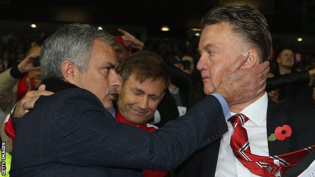 Jose Mourinho and Louis van Gaal