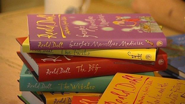 Roald Dahl books.