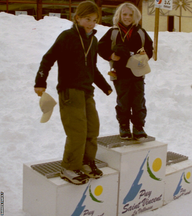 Charlotte Bankes on the podium