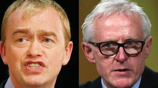 Tim Farron and Norman Lamb