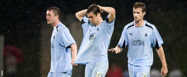 Tam Scobbie (left), Carl Finnigan (centre) and Brian McLean