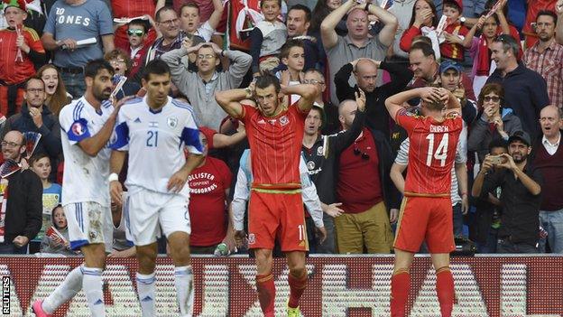 Wales players celebrate