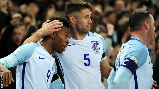 England celebrate