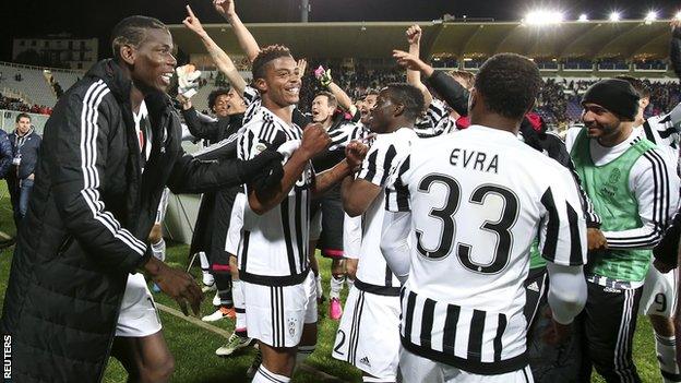 Juventus celebrate