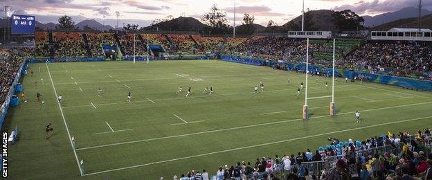 Rio's Deodoro Stadium hosted Rugby Sevens matches during the recent Olympics