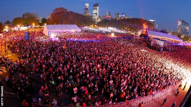 Thousands of fans attended the draft in Philadelphia