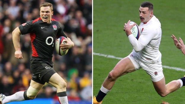 Chris Ashton and Jonny May