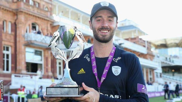 James Vince helped Hampshire win the One-Day Cup