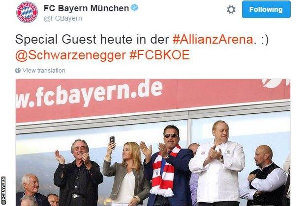 Bayern Munich tweet