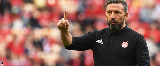 Aberdeen manager Derek McInnes