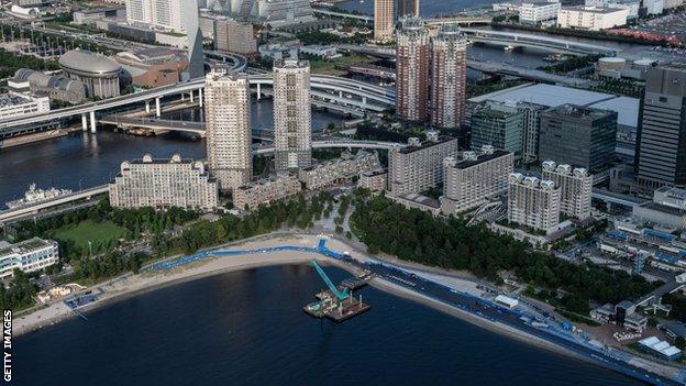 The Odaiba Marine Park will host the Paralympic triathlon