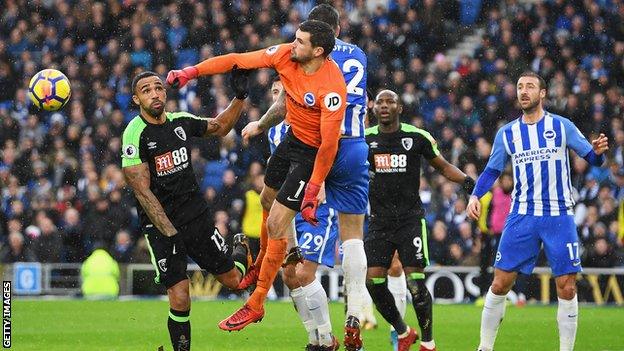 Brighton goalkeeper Mat Ryan