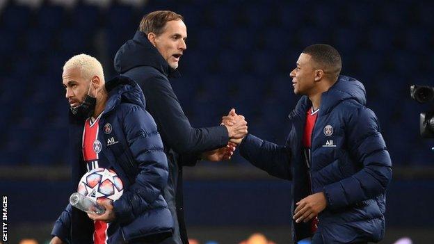 Thomas Tuchel and Kylian Mbappe