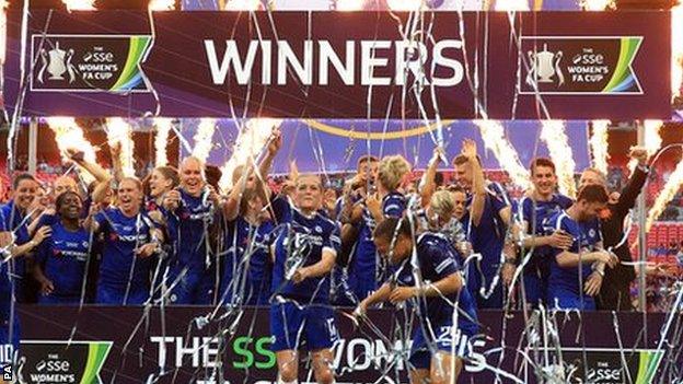Chelsea lift the Women's FA Cup