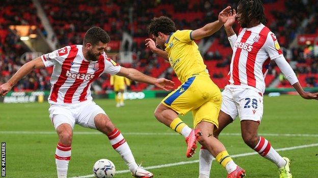 On-loan Brighton midfielder Reda Khadra scored his second goal in four games - both against sides wearing red and white stripes, having also netted against Sheffield United