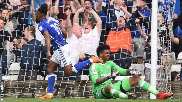 Jacques Maghoma scores for Birmingham