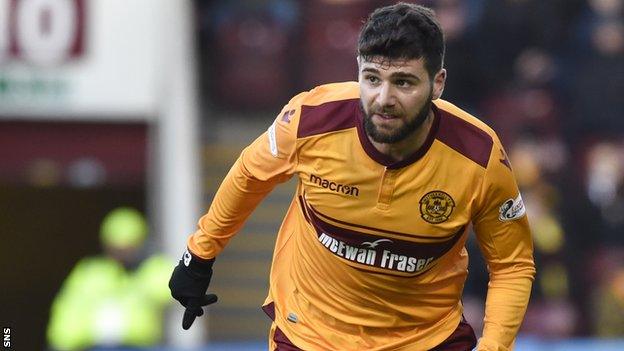 Motherwell striker Nadir Ciftci