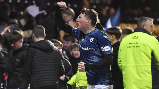 Raith Rovers were a point ahead of Falkirk in League One with eight games to play when the season was halted