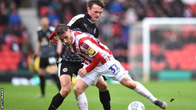 Thibaud Verlinden (Stoke) and John Swift