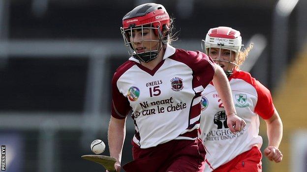 Slaughtneil's Therese Mellon goes on a run in the Ulster Club Final against Loughgiel