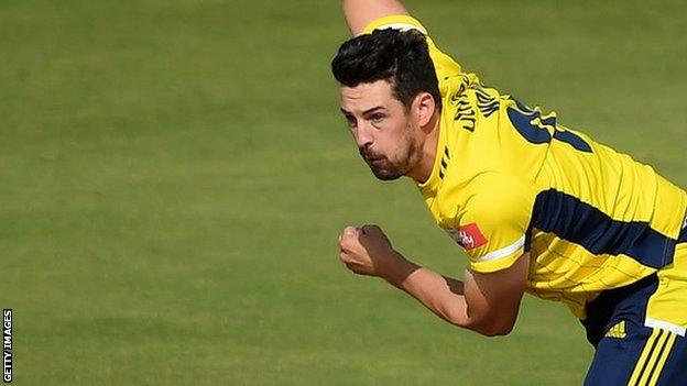 Hampshire seam bowler Chris Wood