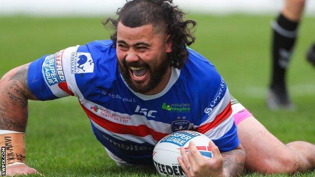 David Fifita in action for Wakefield