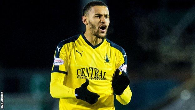 Dennon Lewis has scored twice in 21 appearances for Falkirk this season