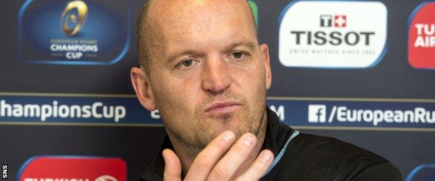 Glasgow Warriors coach Gregor Townsend