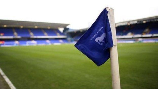 Flag inside Portman Road