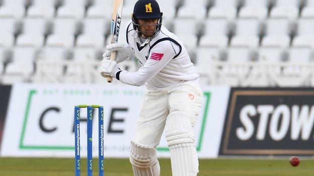 Danny Briggs' 66 not out for Warwickshire against Essex was his highest score in County Championship cricket