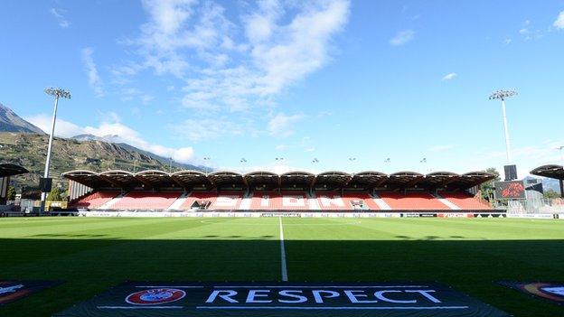 FC Sion's home Tourbillon Stadium